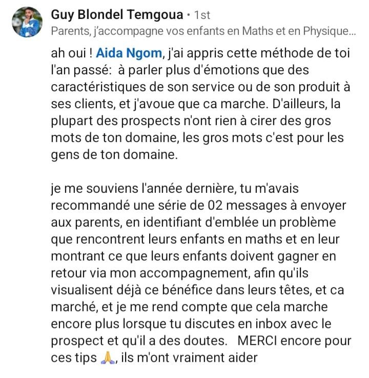 R&eacute;sultat LinkedIn Guy Blondel Temgoua